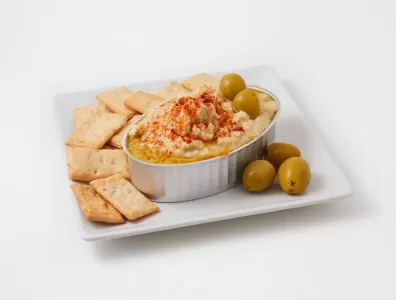 Hummus casero de olivas