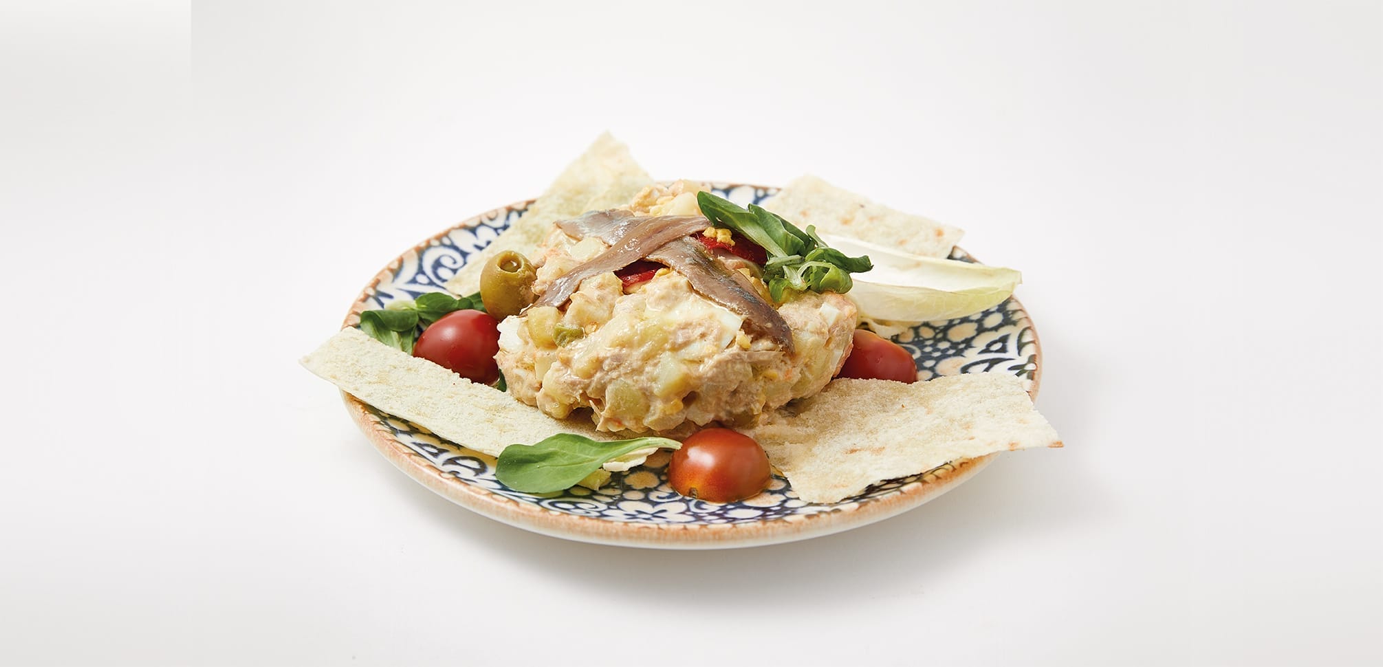 Ensaladilla rusa con anchoas 