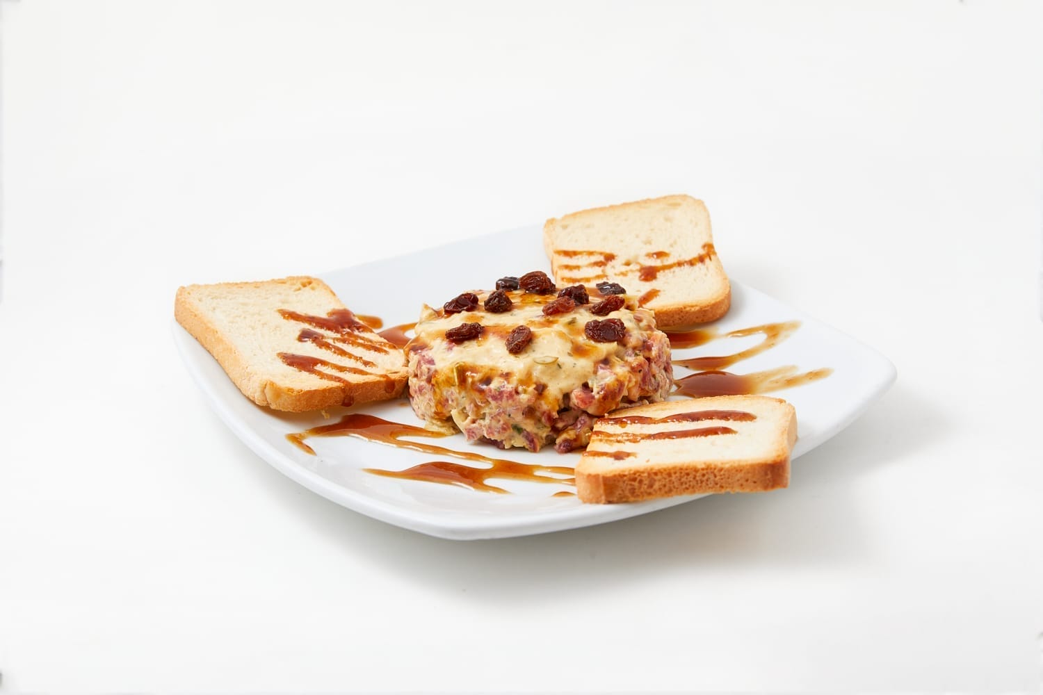 Steak tartar de salchichón de Málaga 