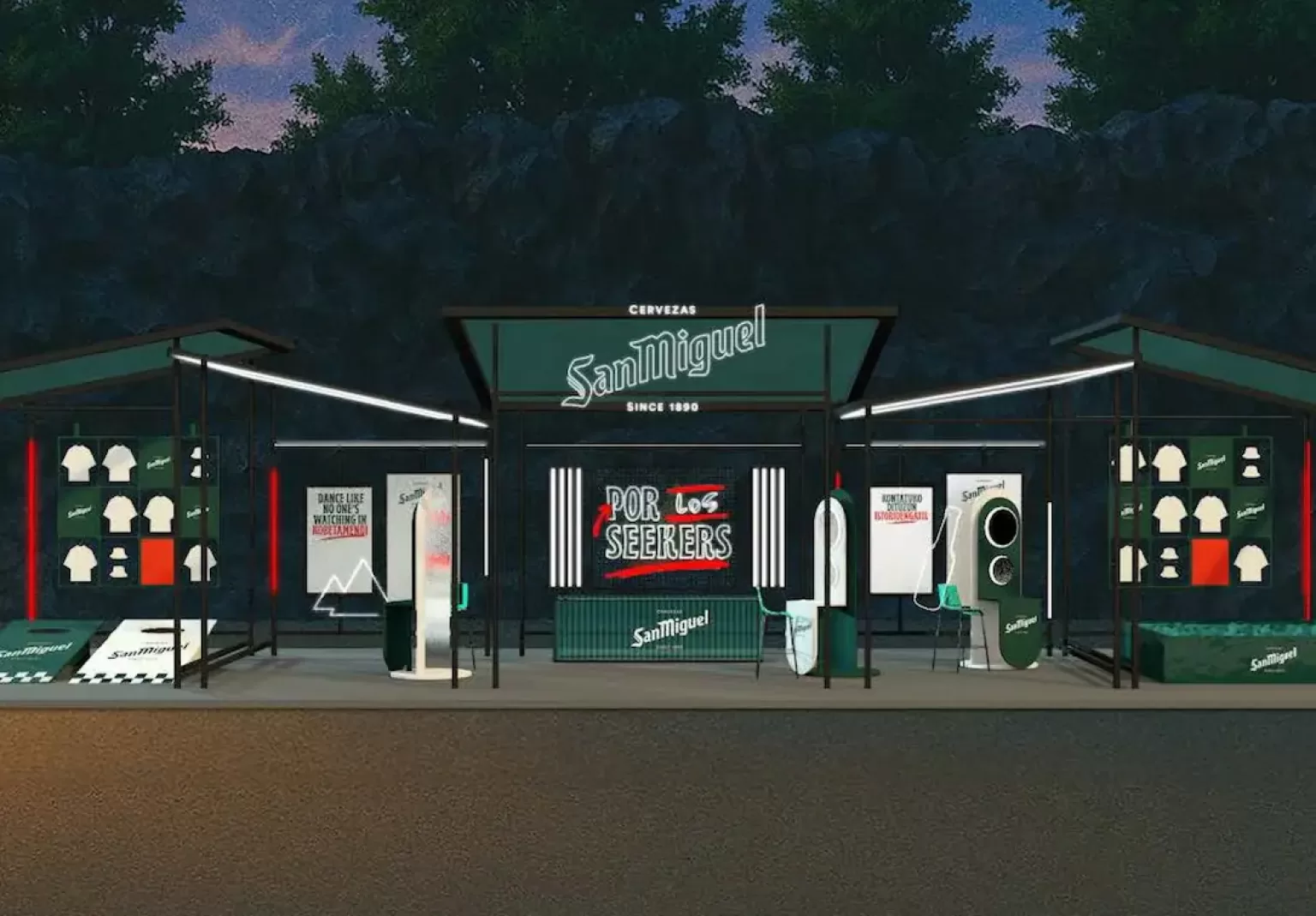 Stand de San Miguel en Bilbao BBK Live