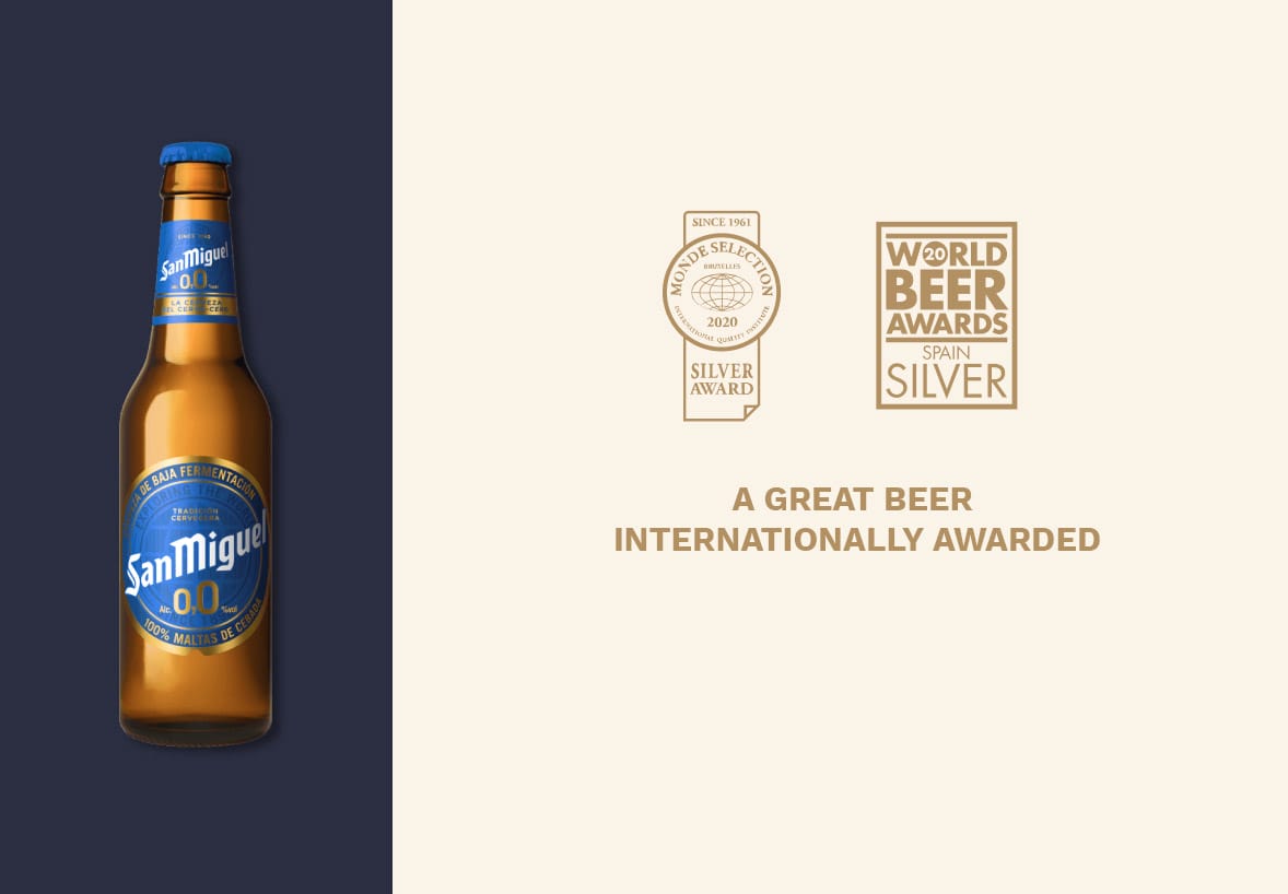 Our 0,0 has been awarded by the best brewers