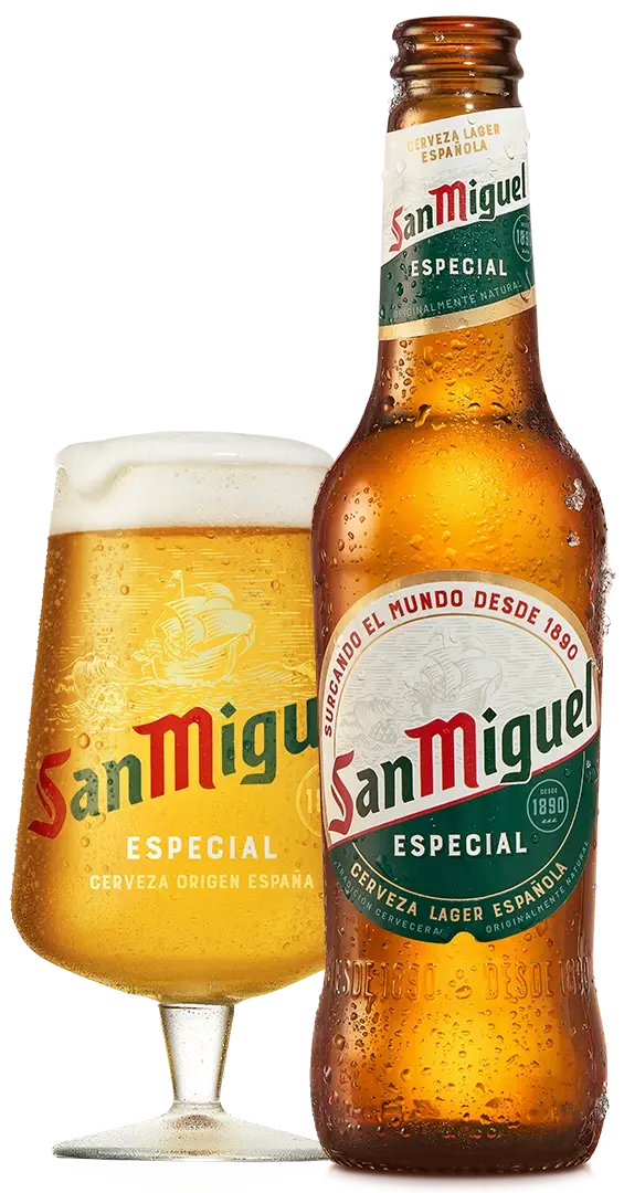 San Miguel beers illustration